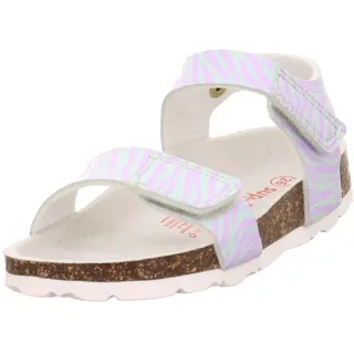 superfit Fussbettpantoffel Hausschuhe 1-000123 Sandale, Hellgrün/Rosa 7510, 24