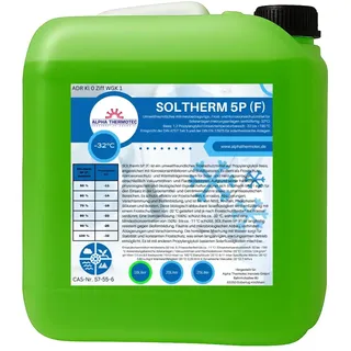 Solarflüssigkeit 10 l grün Gemisch bis -32° C Frostschutz, Solarfluid, Solarliquid, Wärmeträgermedium