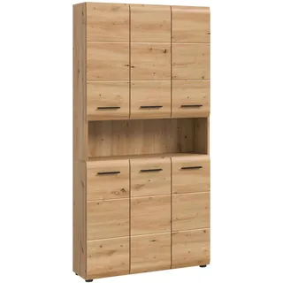 xonox.home Mehrzweckschrank Ice Artisan Oak Nachbildung B/H/T: ca. 90x185x30 cm B: 90 H: 185