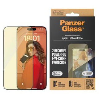 Panzer Glass PanzerGlass Eyecare Screen Protection iPhone 15 Pro | Ultra-Wide Fit w. EasyAligner