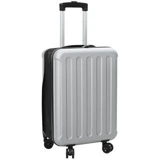 vidaXL Faltbarer Koffer Hartschale 20 Zoll Silber 34x23x55.5 cm ABS