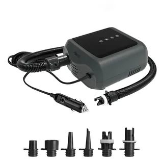 smartprint SUP PBG 6 12V LCD 16PSI Elektrische Pumpe für Brett Kajak Matratze Auto schwarz|grau Alle Größen
