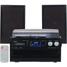 5in1-Plattenspieler mit DAB+/FM-Radio, Bluetooth, CD/Kassetten-Player