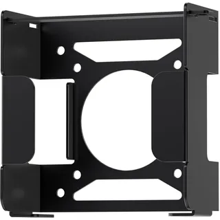 Fasgear Aluminiummetall VESA Halterung für Mac-mini M4 /Pro 2024,Halterung Unter Schreibtisch/Wandhalterung/Monitorhalterung mit Diebstahlsicherung,für Office Home(Schwarz)