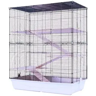 Skyline Nagerkäfig Loco Sombrero Tower, schwarz/hellgrau