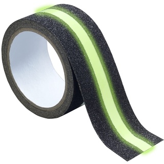 Self Confort Anti-Rutsch-Leuchtband 2in1 3m, mit selbstleuchtendem Streifen, Selbstklebend, für Kanten und Treppenstufen, für Innen- und Außen, Wetter- und UV-beständig, 5 x 300 cm, zuschneidbar