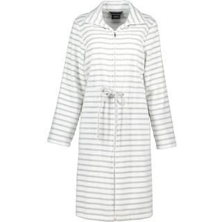 Cawö Bademäntel Damen Reißverschluss Breton 6597 silber - 76 S Weiss 