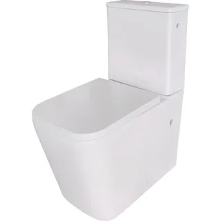 Sanicomfort Aliki Square Stand-WC mit WC-Sitz Weiß