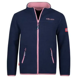 TROLLKIDS Oppdal Xt Jacke - Navy / Mauve - 116 cm