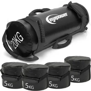 Eyepower 20kg Power Bag Schwarz 20x60