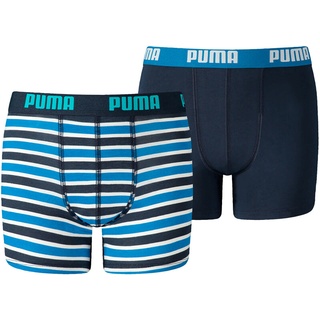 Puma Basic BOXER Printed Stripes 2P in blue 134-140