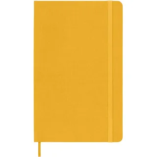 MOLESKINE GERMANY Notizbuch A5, liniert, Stoffeinband, Orangegelb