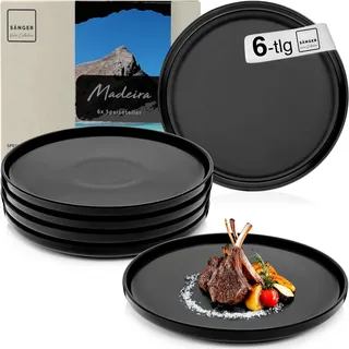 sänger Speiseteller Set Madeira, Teller Schwarz