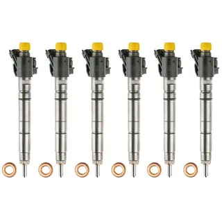 6X 0445116013 Injektor Land Rover, Jaguar 3.0 TD Bosch Piezo (0986435403, 9X2Q9K546DB, 9X2Q9K546DA)