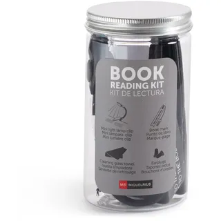 Miquelrius - Leseset, inklusive Mini-Licht mit Buchklemme, Reinigungstuch, Stöpsel und Buchpunkt, präsentiert in einem transparenten Etui mit einem Durchmesser von 60 x 115 mm