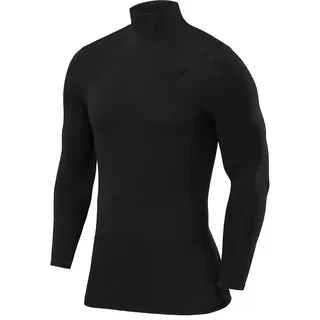 TCA Jungen Pro Performance Kompressions Thermoshirt, Langarmshirt mit Stehkragen - Schwarz, 8-10 Jahre - 8-10 Jahre