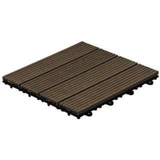 WPC Bavaro dunkelbraun 30 x 30 x 2,2 cm