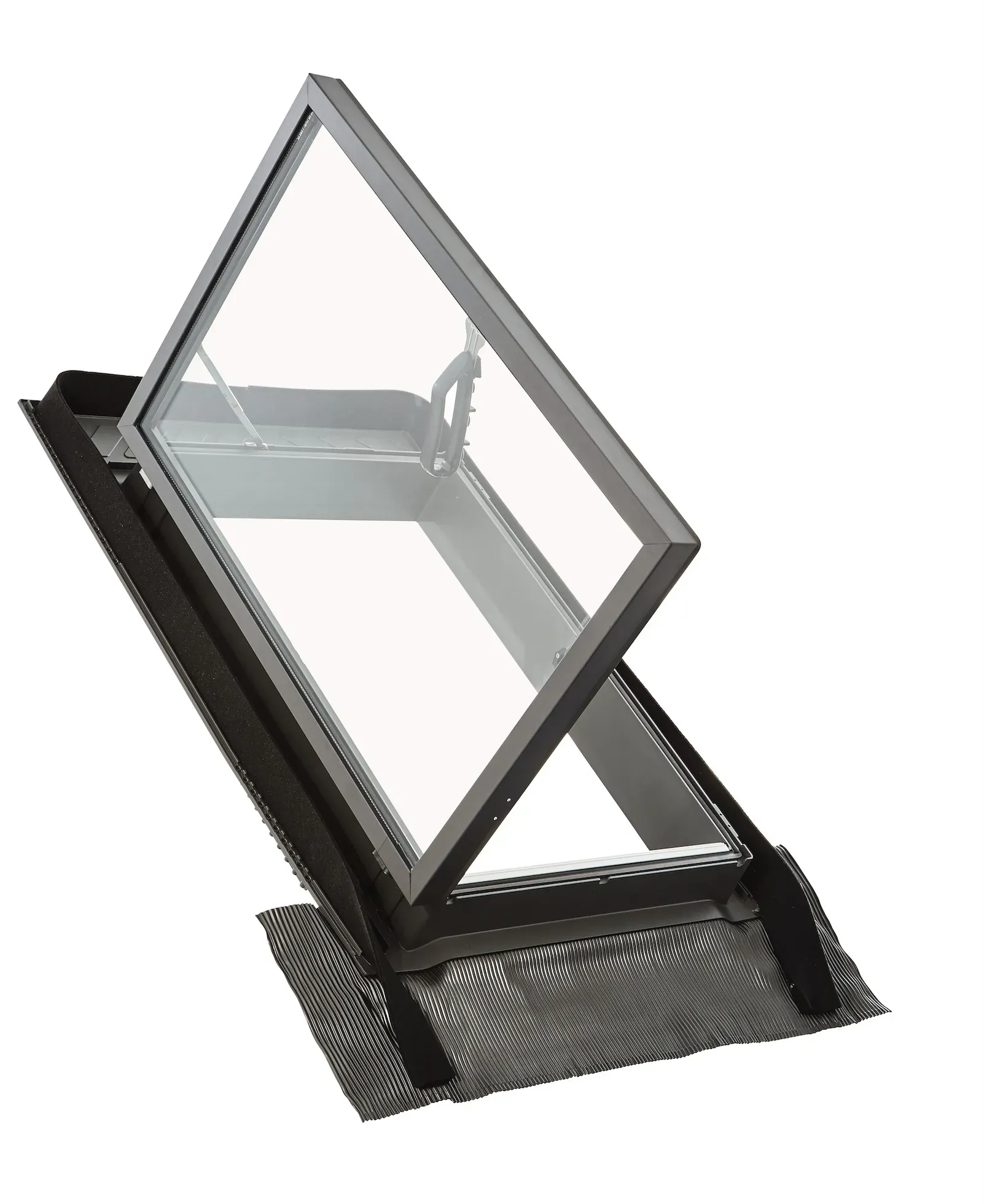 Roto Designo R2 Wohndachausstieg R25_ 055/080 K1DAV Größe 055/080, Kunststoff weiß, 2fach Standard, Alu Anthrazit-Metallic