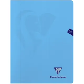 Clairefontaine 10x Heft Mimesys DIN A4+ 24x32 cm, 48 Blatt, kariert mit Rand, 90g, farbig sortiert, 303368C