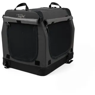TrendPet TPX-Pro - Leichte, Faltbare Hundebox mit Aluminium Rahmen (grau, L 50 x B 35 x H 35 cm)