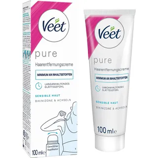 Veet Enthaarungscreme Bikini & Achseln Sensitive Haut Bodylotion 100 ml Damen