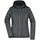 JN771 Strickfleecejacke grey-melange/anthracite-melange L