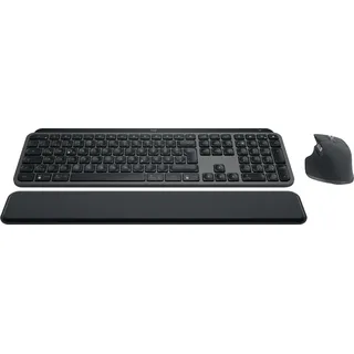 Logitech MX Keys S Combo für Windows, Linux, Chrome, Mac, Tastatur & Maus Set, kabellos, Graphite