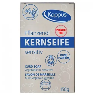 Kappus Seifen-Set 5 x 150g Kappus Kernseife Sensitiv Seife Haushaltsseife, 5-tlg.