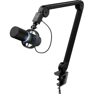 Trust GXT 255+ Onyx Professionelles Mikrofon mit Arm, Nierencharakteristik