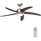 Wiltec Deckenventilator, Ventilator, Schwarz