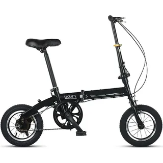 LETIANZG 12 Zoll Klapprad for Erwachsene und Jugendliche, Klapprad mit Einstellbarer Höhe, faltbares Stadtrad lässt Sich in 10 Sekunden leicht zusammenklappen, faltbares Campingrad(A,12in)