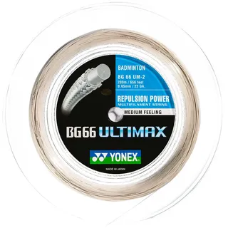 Yonex BG 66 Ultimax (Power+Komfort) weiss 200m Rolle