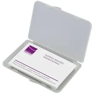 Sigel Visitenkartenetui transparent, für bis zu 25 Visitenkarten