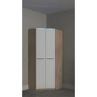 »Barcelona Kleiderschrank Ecklösung Raumwunder« in 2 Tiefen Schrank Eckschrank Garderobe