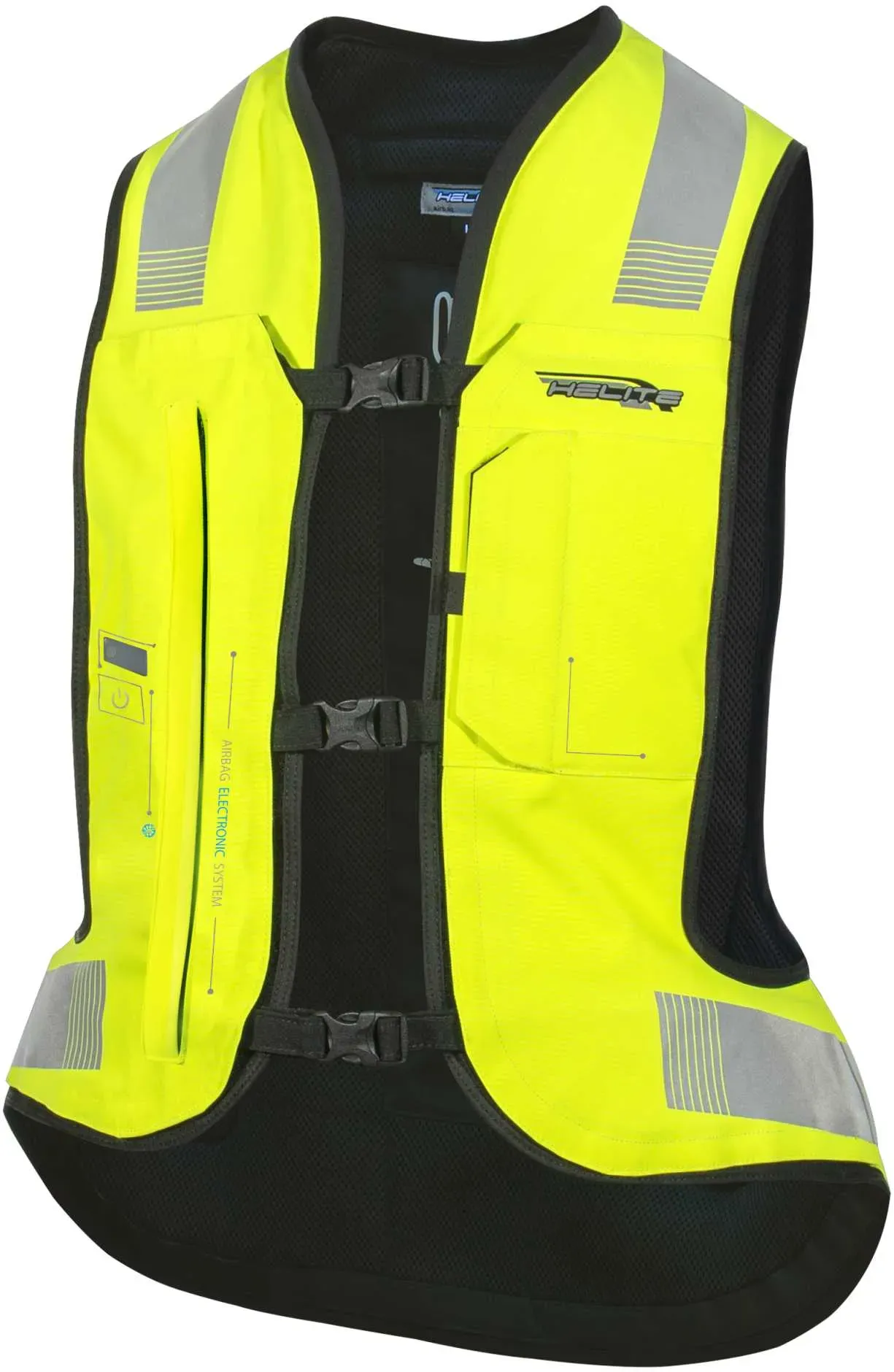 Helite e-Turtle 2 elektronische Airbag Weste neon - L