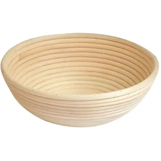 Gärkorb Gärkörbchen Rund, 13*6 cm, Ø 13cm Brot Teig Korb Form Gärkörbe Korb aus Natürlichem Peddigrohr für selbstgemachtes Brot für professionelle und häusliche Bäcker, Brotbacken, Bäckermesser