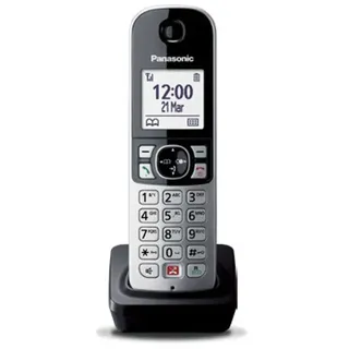 Panasonic KX-TGA685EXB Schwarzes schnurloses DECT-Telefon für ältere Menschen mit 1,8"-Display - Schwarz
