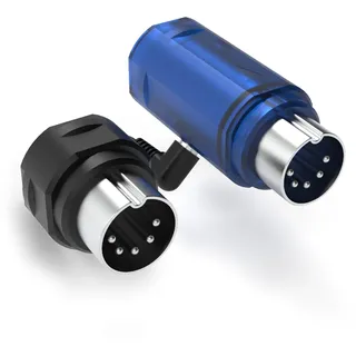 CME WIDI Master Blue - Limited Edition - Premium Bluetooth MIDI Adapter über 5-pin DIN MIDI - Ultra Low 3ms Latency - Advanced Wireless MIDI für Synthesizer EWI Keytar Pedalboard Digital Piano