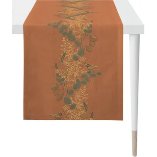 Tischläufer APELT "5250 HERBSTZEIT, Jacquard, Herbstdeko, Herbst", orange, B:46cm L:140cm, Polyester, Viskose, Tischdecken