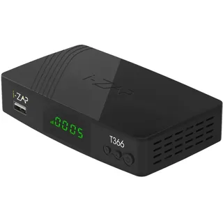 i-ZAP T366 DVB-T2 HD Receiver mit HDMI SCART USB Ethernet – Digitaler Receiver für TV mit Fernbedienung – DVBT2 Receiver 2025 Kompatibel mit Kabel TV und Freenet – Set-Top-Box für Fernseher