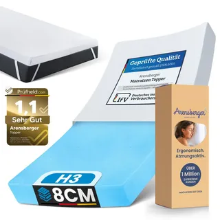 Arensberger Matratzen Topper PREMIUM 160 x 200 cm weiß