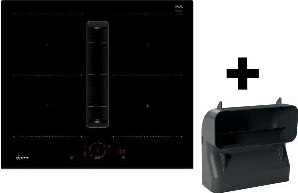 Neff Collection V56FHQGA6 - N 70 Induktionskochfeld mit Dunstabzug & Flachkanal S mit 7 Jahre Garantie, Twist Touch®, Combi Zone, Rahmenlos aufliegend, 60 cm