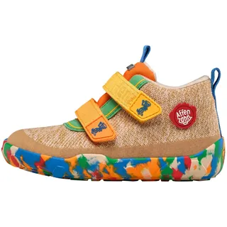 Affenzahn Übergangsschuh Knit Happy wasserdicht atmungsaktiv vegan mit Kaltfutter, Klettverschlüssen und Rutschfester Sohle Größe 21-32 Affenzahn 10 Jahre - Beige, 34 - 34 EU