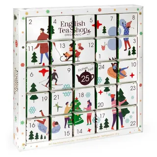 English Tea Shop Adventskalender 'White Ornaments' - Weiß 25 BIO Teepyramiden 1 St Tee
