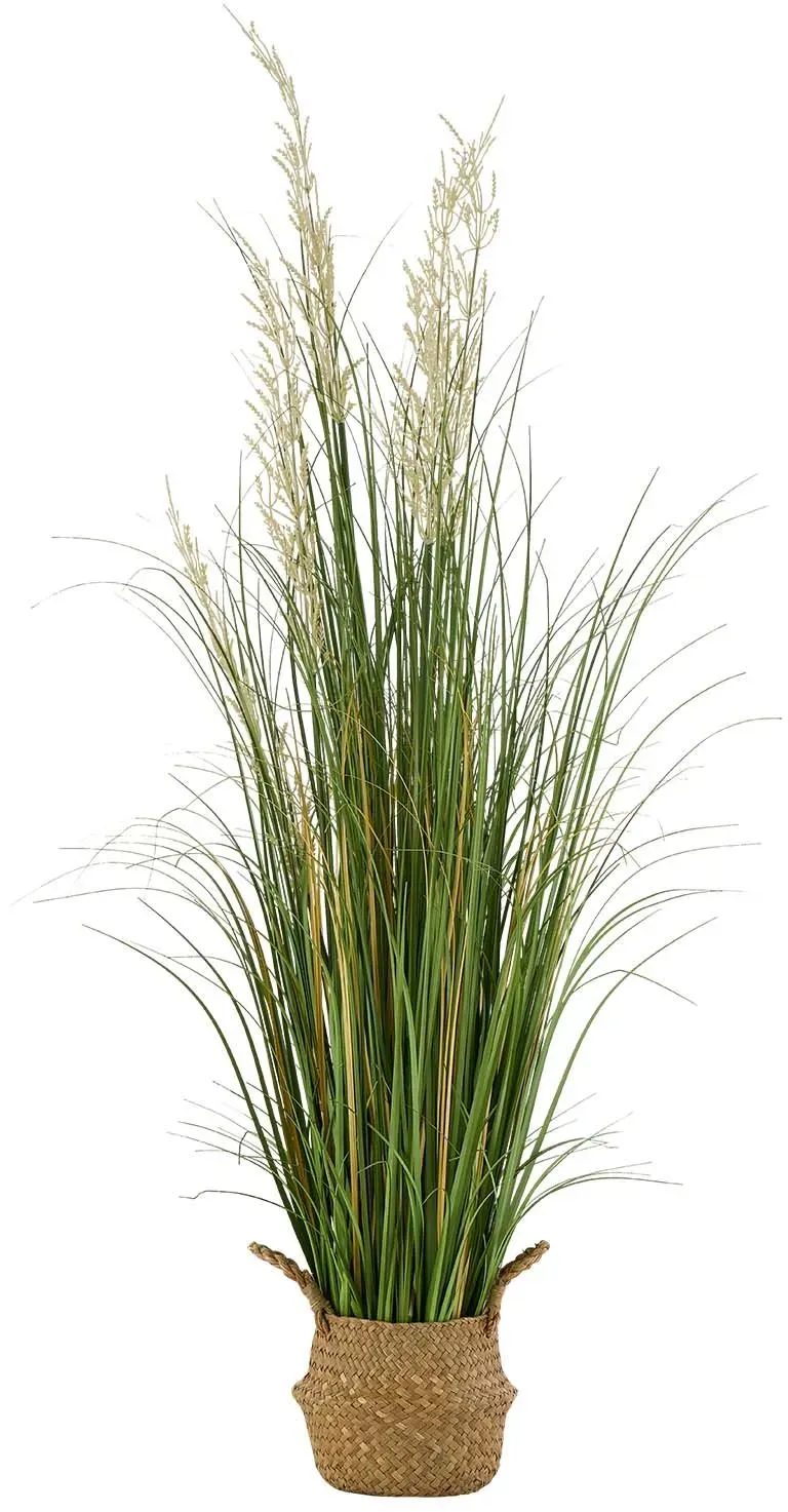 VEVOR Künstliche Graspflanze, 1194 mm Schilfgras im Topf, hochwertige PVC-Kunstpflanze, Grasbusch, Sträucher für Haus, Garten, Büro, Zimmerdekoration, Einweihungsfeier, 1 Stk., Grün