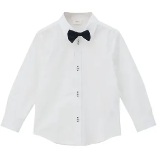 s.Oliver Popeline-Hemd mit abnehmbarer Fliege