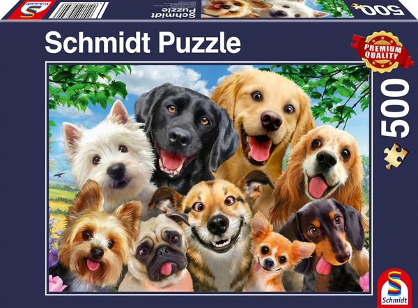 Schmidt Spiele - Hunde-Selfie, 500 Teile
