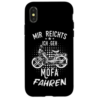 Hülle für iPhone X/XS Mofa Mofaroller Moped