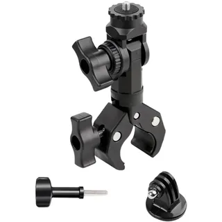 Super Clamp Mount with Magics Arm for Motorcycle & Bike, Heavy Duty Camera Clamp for 13/12/11/10/9 Action Camera Bike Mount