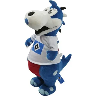 Hamburger SV HSV Plüschdino Hermann 35cm blau weiss - - Blau